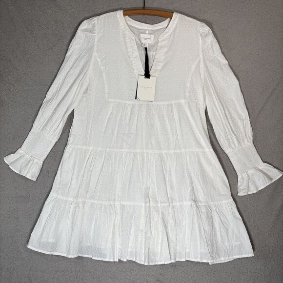 NWT Tuckernuck Pomander Place White Swiss Dot Kenzo Dress Size XXL Cotton Smock - Picture 1 of 16